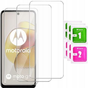 shumee 3x kaljeno steklo za motorola moto G73 / moto G14 steklo 9H | 3-PAKET