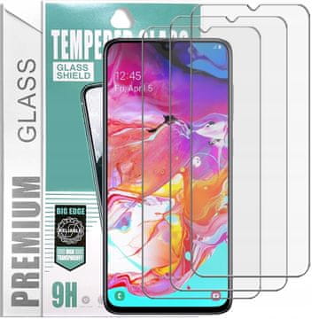 shumee 3x kaljeno steklo PremiumGlass 9H za Samsung Galaxy A70 / Galaxy A70S