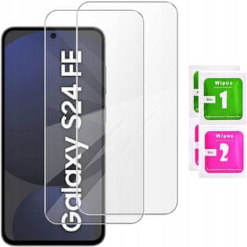 shumee 2x kaljeno steklo za Samsung Galaxy S24 fe 9H zaščitno steklo za zaslon