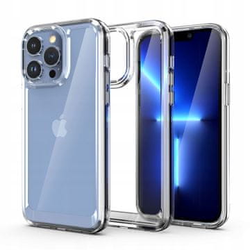 shumee Ovitek za iPhone 13 PRO MAX s prozornim tankim hrbtnim delom + steklo