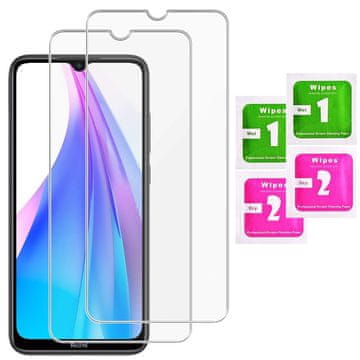 shumee 2x kaljeno zaščitno steklo za zaslon za Xiaomi Redmi Note 8T | 2 kosa