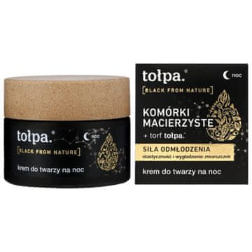 shumee Tołpa Black From Nature nočna krema za obraz - pomlajevalna moč 50 ml