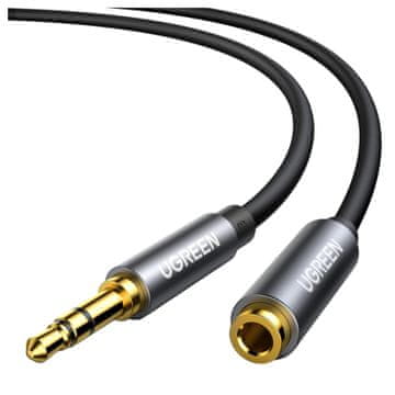 Ugreen Podaljševalni avdio kabel AUX vtičnica ugreen AV118 3,5 mm 5 m (črn)