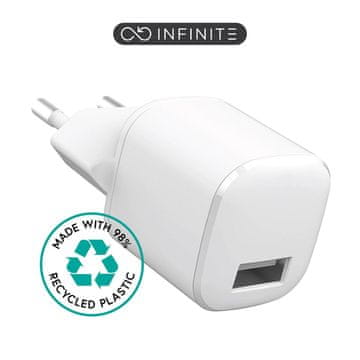 eSTUFF Polnilnik za pametne telefone ES637001-BULK, bel, AC, omrežni