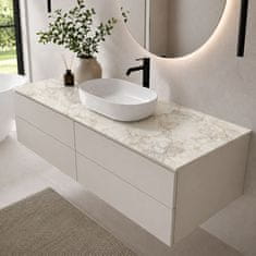 shumee HPL kopalniški pult za omarico 120cm 120,5x46cm Breccia Vivaldo (K594SU)