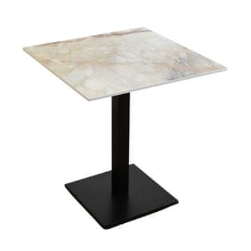 shumee Miza za kavarne in restavracije, vodoodporna HPL plošča 12 mm, 70x70 cm, Breccia Vivaldo