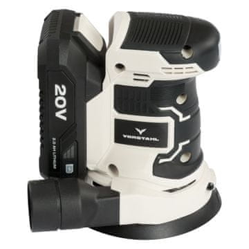 shumee Akumulatorski ekscentrični brusilnik za les 1x2Ah 20V 125mm Vorstahl