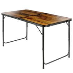 Artemis Turistična miza Zložljiva Raztegljiva Kampirna Vrtna Miza 3v1 120x60
