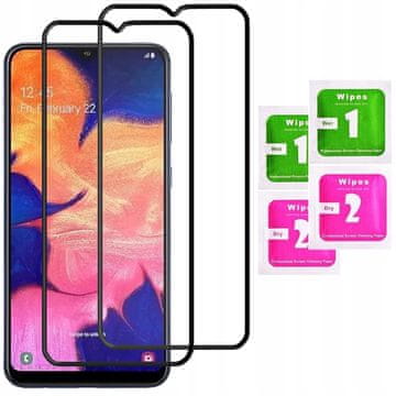 shumee 2x kaljeno steklo za Samsung Galaxy A10/A10S celozaslonsko steklo 5D