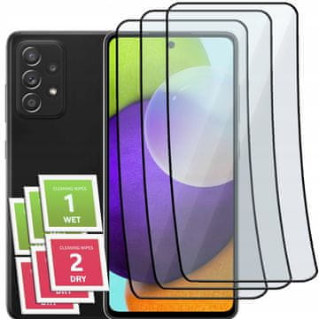 shumee 3x hibridno steklo za Samsung A52s A52 5G celozaslonski keramični 9D