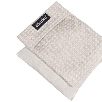 AKUKU Akuku termofor s češnjevimi koščicami v pokrovu 13x16 cm bež (a0635)
