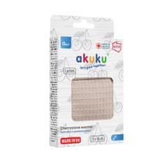 AKUKU Akuku termofor s češnjevimi koščicami v pokrovu 13x16 cm bež (a0635)