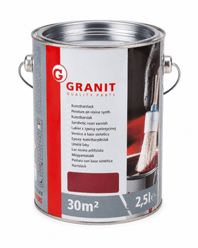 Granit Lak za stroje IHC do leta 1985, rdeč, 2,5 l, Granit 270054 v škatli