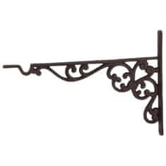 Esschert Design Litoželezni kavelj za obešanje loncev in lampijonov, višina 24,7 cm