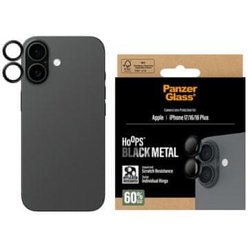 PanzerGlass Zaščitno steklo PanzerGlass Hoops za iPhone 17 / 16 / 16 Plus, črno