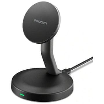 shumee Brezžični polnilnik Spigen Essential EF151MS 15W MagSafe črne barve