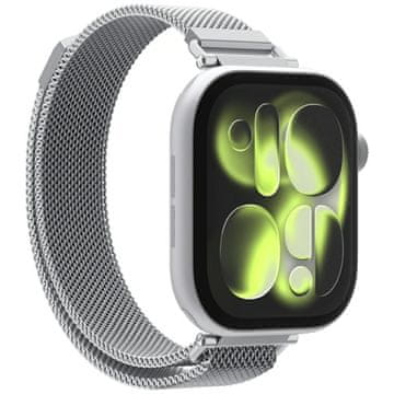 Spigen Pašček Spigen WBM4 za Apple Watch 8/9/10/11/SE (40/41/42 mm) srebrn