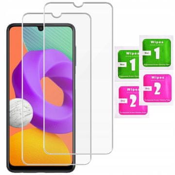 shumee 2x kaljeno zaščitno steklo za zaslon za Samsung M32 / M22 | 2-paket