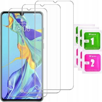 shumee 3x kaljeno steklo za Huawei P30 zaščitno steklo za zaslon 9H 3 kosi
