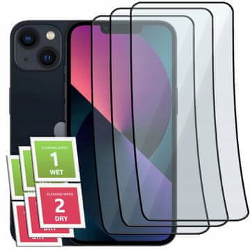 shumee 3x hibridno steklo ZA iPhone 13 / 13 PRO celozaslonski keramični 9D