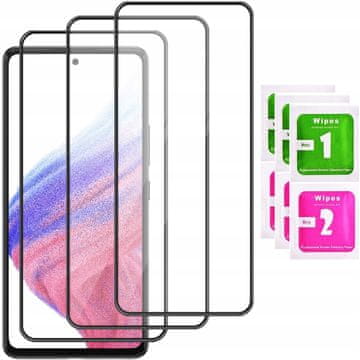 shumee 3x kaljeno steklo za celoten zaslon za Samsung Galaxy A53 5G A52 5D