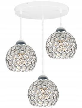 GH KROMIRANA VISEČA SVETILKA LESTENCA STROPA LED KRISTAL