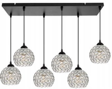 GH KROMIRANA VISEČA SVETILKA LESTENCA STROPA LED KRISTAL