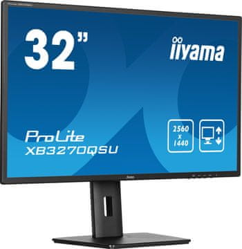 iiyama iiyama ProLite XB3270QSU-B1 31,5-palčni QHD LED monitor črne barve