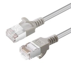 shumee Omrežni kabel RJ45 V-FTP6A0015-slim siv 0,15 m Cat6a U/FTP