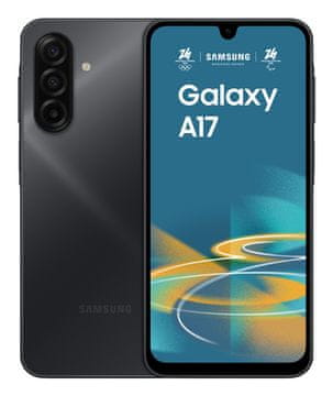 shumee Samsung Galaxy A17 4/128GB črn hibridni dvojna SIM kartica 4G 6.7"