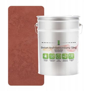 shumee Notranji arhitekturni beton 15 kg opečnato rdeč F325 | Loft učinek