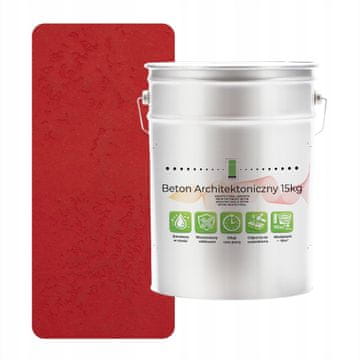 shumee Notranji arhitekturni beton 15 kg ognjeno rdeč H3616 | Loft učinek