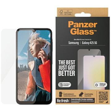 PanzerGlass Kaljeno steklo za Samsung Galaxy A25 5G PanzerGlass Ultra-Wide Fit