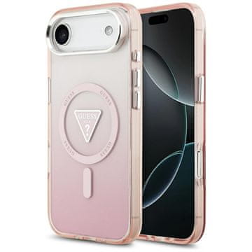 Guess Ovitek Guess IML Gradient Triangle Logo MagSafe za iPhone Air roza