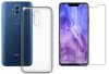 Prozoren ovitek z zadnjim pokrovom za Huawei Mate 20 Lite + steklo