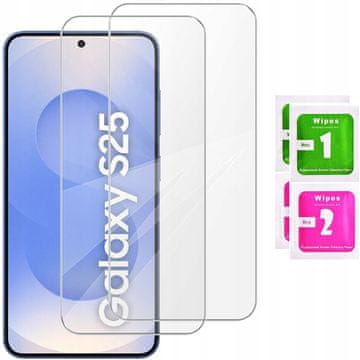 shumee 2x kaljeno steklo za Samsung Galaxy S25 - zaščitno steklo 2.5D, 9H