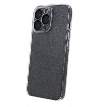 shumee Silikonski ovitek s sijajem in bleščicami za iPhone 14 PRO+ steklo