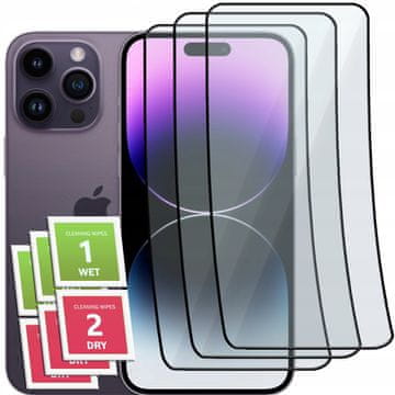 shumee 3x hibridno steklo ZA iPhone 14 PRO MAX celozaslonski keramični 9D