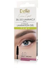 DELIA Delia cosmetics Gel za laminiranje obrvi Eyebrow Expert rjava 4 ml