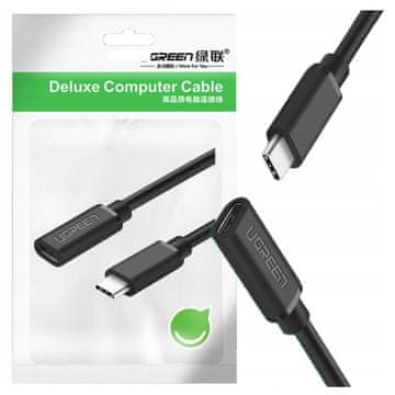 Ugreen Ugreen ED008 USB-C 3.1 podaljševalni kabel, 4K, 60 W, 0,5 m (črn)