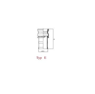 shumee Vtič Camlock, tip E, aluminijast, 1 1/2" x 38 mm, PZL hidravlični