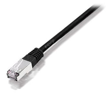 Equip Omrežni kabel 705910, črne barve, 1 m, Cat5e SF/UTP (S-FTP)