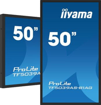 iiyama iiyama TF5039AS-B1AG monitor 49,5" 4K UHD LED na dotik črne barve
