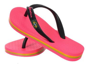 shumee Ipanema - otroški japonki - clas brasill II 20505 roza/črna 35-36