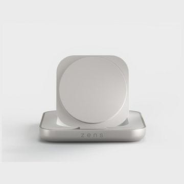 shumee Zens magnetni polnilnik za nočno omarico Qi2 15W USB-C bele barve