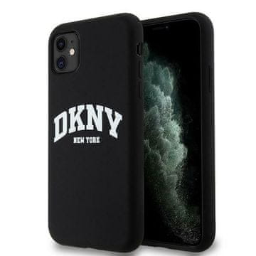 DKNY Ovitek za iPhone 11 DKNY MagSafe Liquid Silicone White Logo Black