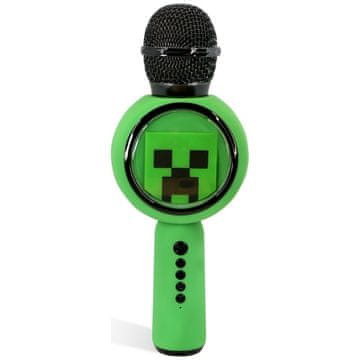 OTL LED karaoke mikrofon z brezžičnim zvočnikom OTL Minecraft Creeper