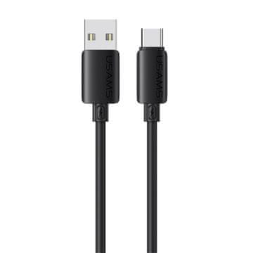 USAMS Usams U98 3A silikonski kabel za hitro polnjenje USB-C črne barve