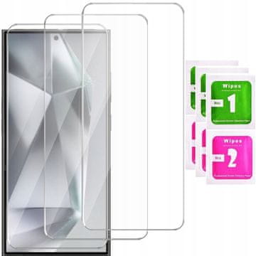shumee 3x kaljeno steklo za Samsung Galaxy S24 Ultra Solid | 3-pakiranje