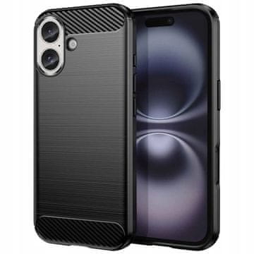 shumee Ovitek za iPhone 17 iz karbona, zadnja stran, črna barva + steklo